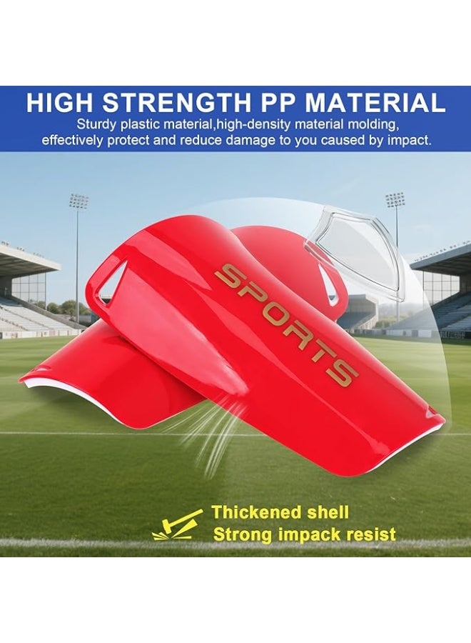 Kids Soccer Shin Guards 2 Pairs Slip-in Youth Shin Pads for Boys Girls, Lightweight PP+EVA Soccer Protective Gear Fits with Shin Guard Sleeves(not Included), Toddler to Teen Sizes Multiple Colors - Image 3